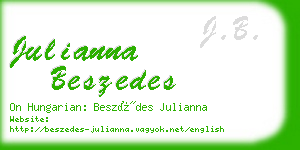 julianna beszedes business card